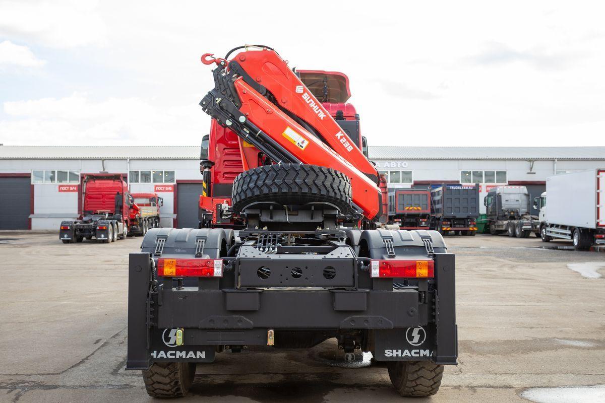Седельный тягач с КМУ Shacman SX42584V385 в Екатеринбурге